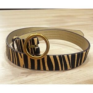 Urban Outfitters Animal Print, 50% Calf Hair Belt — Small.